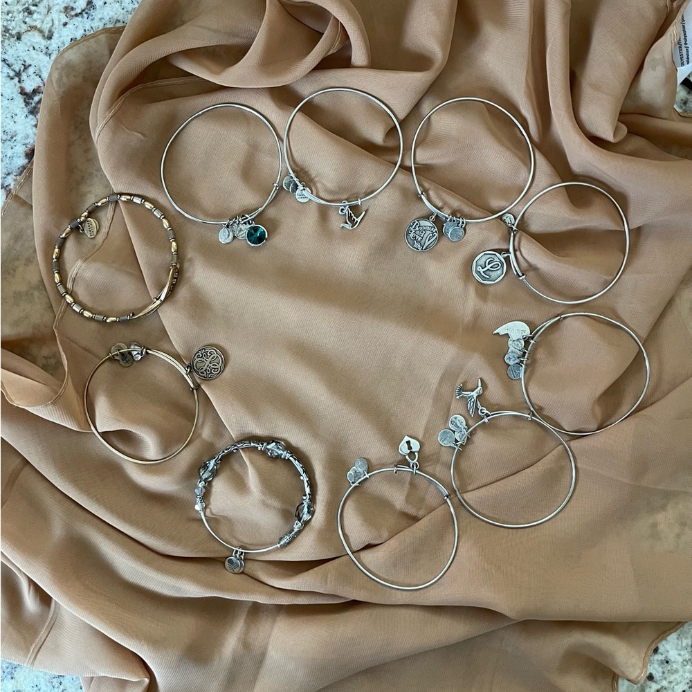 Bundle of 12 Alex and Ani Bracelets